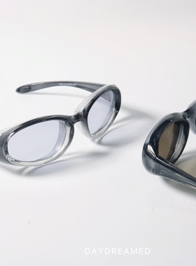 未来感椭圆形前卫太阳眼镜