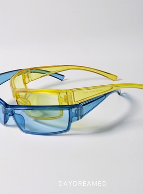 赛博朋克UV400环绕设计太阳眼镜