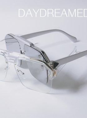 小众无框飞行员式UV400太阳眼镜