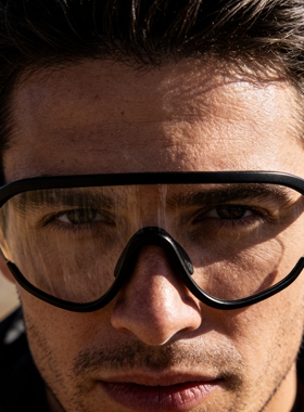 半框防风遇紫外线变色护目镜UV400防紫外线辐射防晒太阳眼镜墨镜