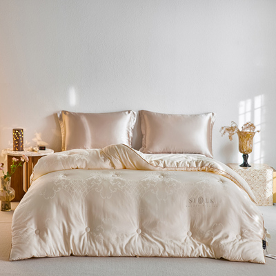 自然醒高奢桑蚕丝大豆纤维被保暖