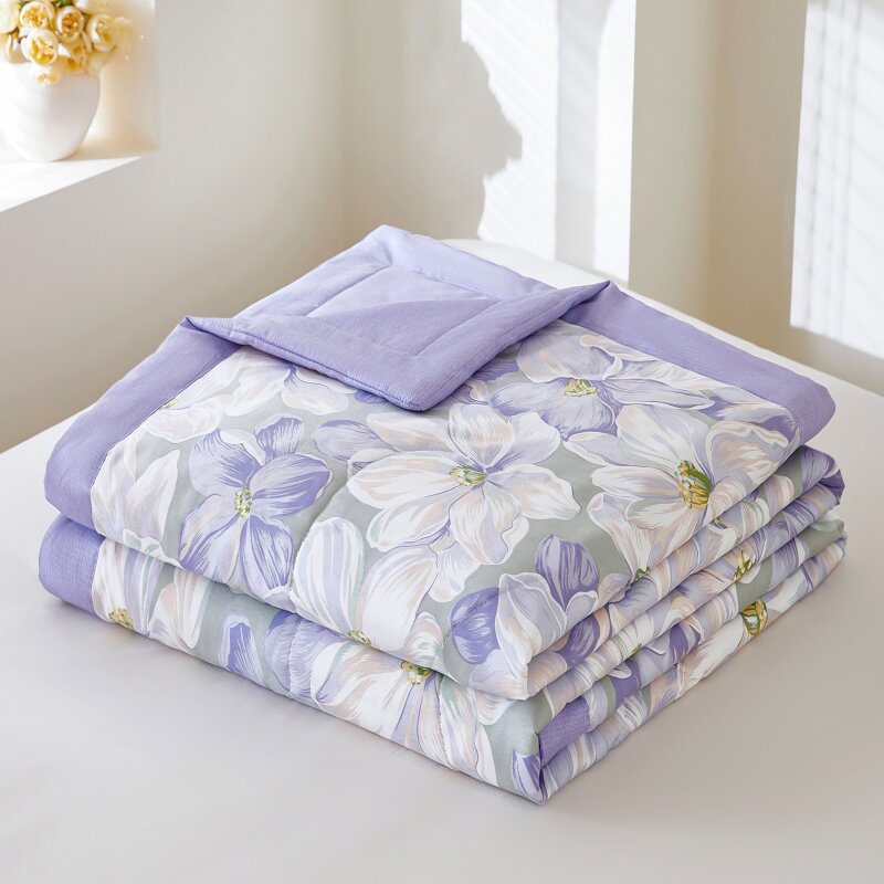 自然醒纯棉夏凉被100全棉单人宿舍薄被子A类被子空调被芯