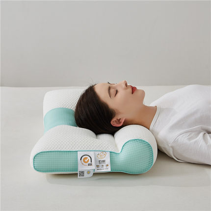 自然醒4D立体牵引枕头护颈椎枕芯助睡眠侧睡整头一对成人通用枕芯