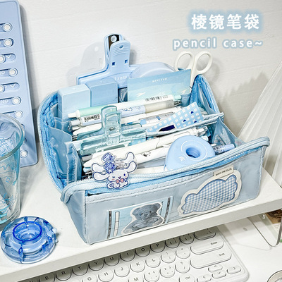 10层透明笔袋铅笔盒多层文具