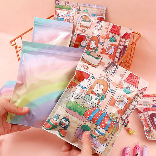 彩色铝箔文具礼品遮光自封袋子