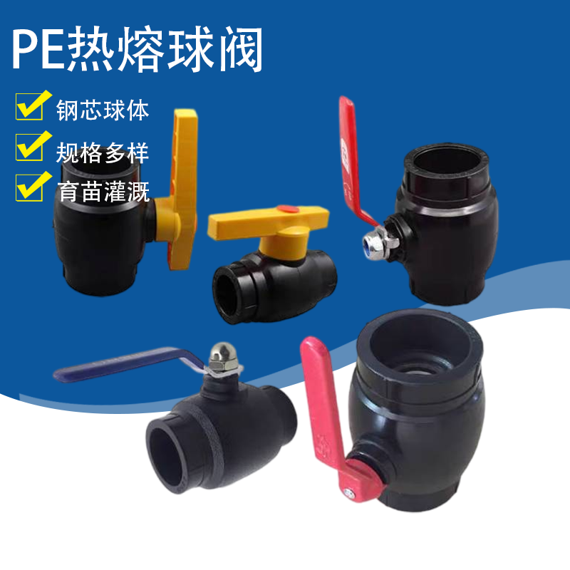 PE热熔球阀门开关4分6分2寸