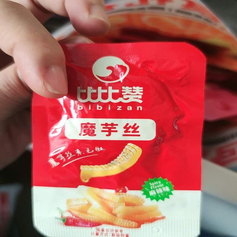 比比赞魔芋爽素毛肚麻辣条味魔芋丝小零a食夜宵解馋小吃休闲食品