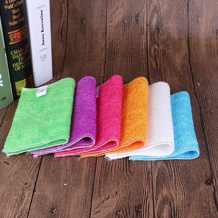 旺存不沾油竹纤维双层包边洗碗巾厨房易清洗抹布不掉毛加厚洗碗布,家庭/个人清洁工具,抹布,淘宝优惠券,粉丝福利购,淘宝优惠卷