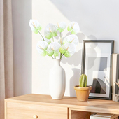 手感3D打印单支红掌假花仿真花摆设家居客厅装 饰婚庆场景布置花艺