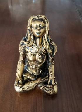 跨境新款 Gaia 迷你大地之母盖亚树脂工艺品摆件 家居装饰小摆件