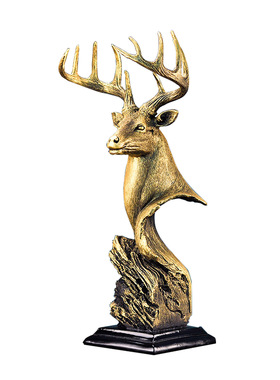 装饰摆件鹿饰品摆件商用金色艺术摆件玄关饰品样板房软装个性摆件