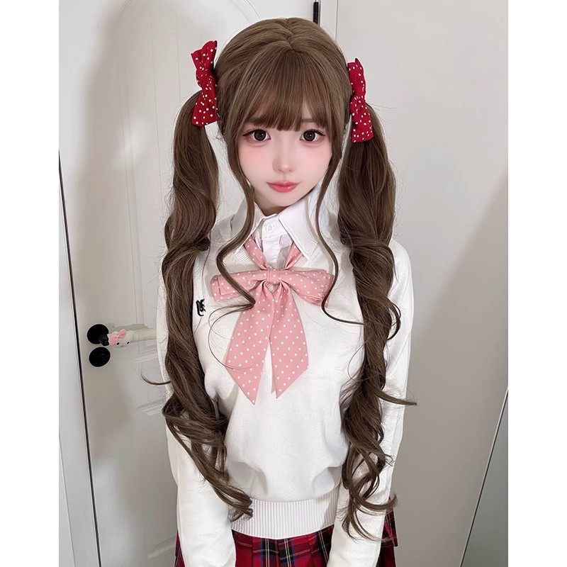 假发女长卷发80cm甜美lolita日常自然齐刘海全头套jk少萝同款假发