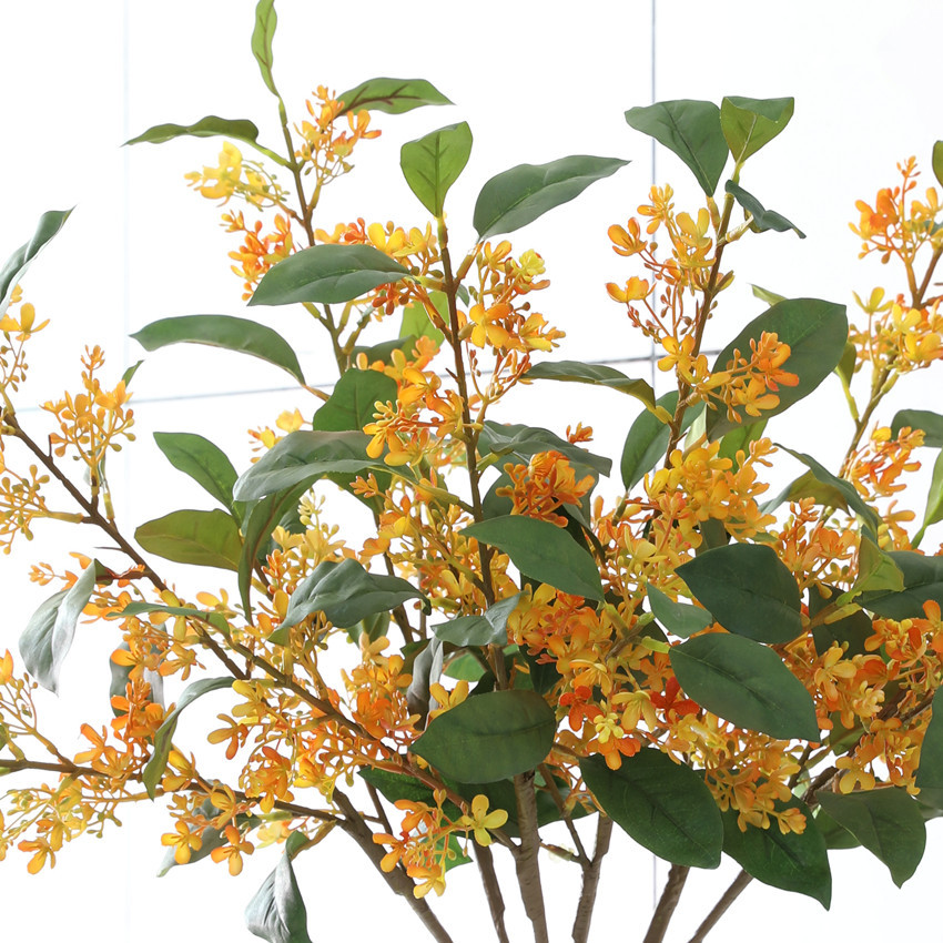 仿真花桂花 家居装饰小碎花摄影道具野花 满天星假花插花植物造树