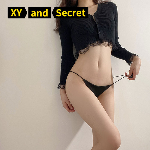 「XY」裸感小确性@牛奶丝低腰丁字裤无痕女性感比基尼三角T裤076