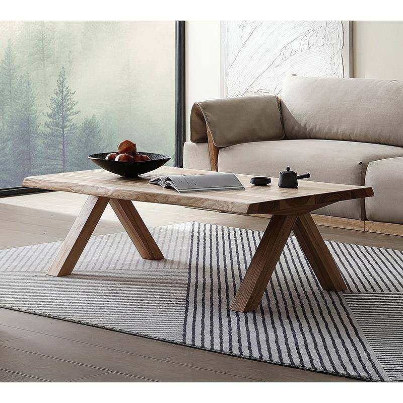 厅侘风实木茶茶几极简客小户型几日89562式茶台简约边桌白蜡木泡