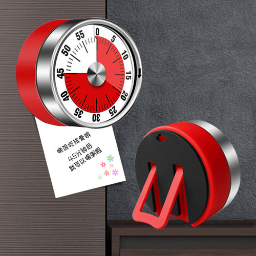 厨房定时器厨房机械计时器学生提醒计时器儿童时间管理磁铁带