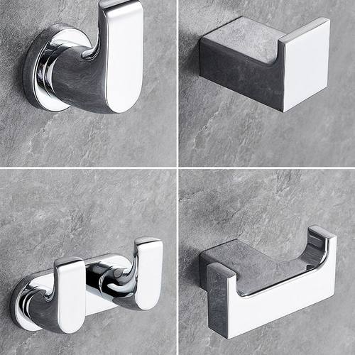 全铜挂衣钩浴室酒店卫生间双层衣帽钩酒店厕所毛巾挂钩铜单钩