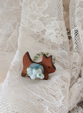 弥亦「背着骨头回家的阿黄」原创vintage手工戒指小众复古指环