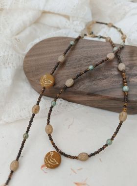 弥亦「小鸭在游水」原创手工极细复古项链手链小众饰品