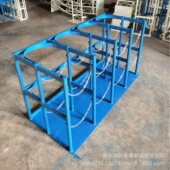 定制气瓶固定架氧气乙炔瓶防倾倒架钢瓶摆放固定架存放架子