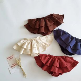 Pants Layers Ruffles Lace Double Summer Skirt Baby Cotton