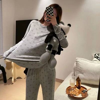 Two-Piece New Girls Casual Pajamas Set Girls Soft Skin-Frien