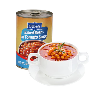 意大利进口欧萨茄汁烤豆400g罐装番茄黄豆即食罐头西餐焗焖豆配料