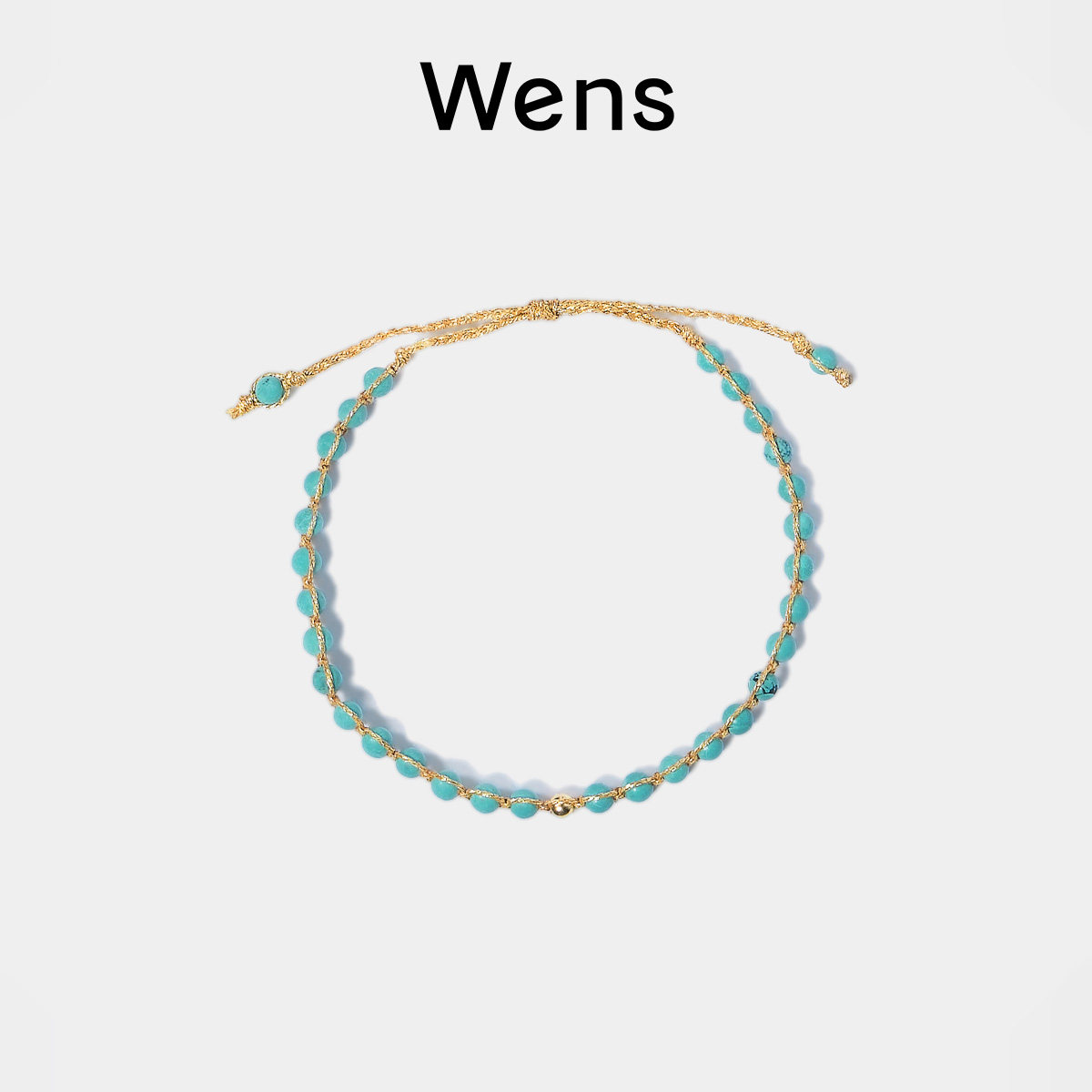 Wens多彩串珠编绳手链手绳女度假图片