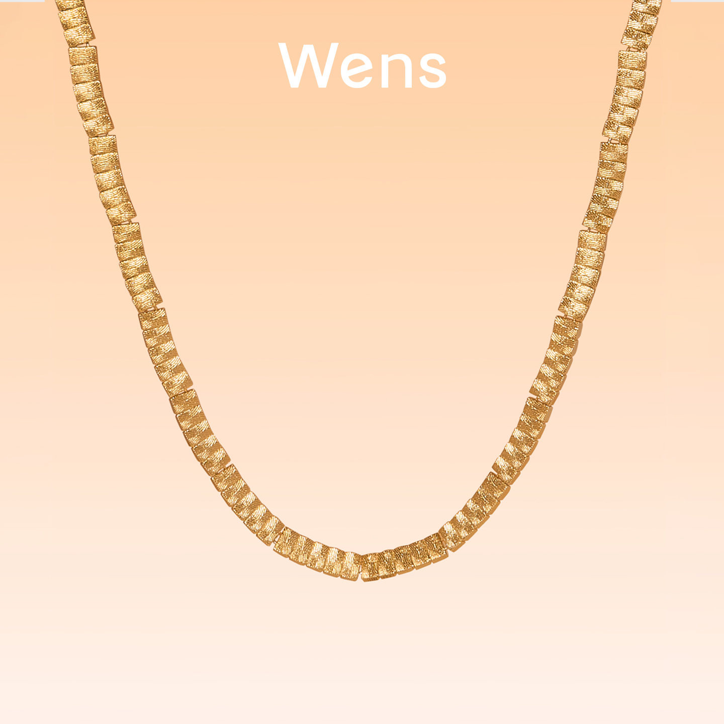 Wens明星同款部落图腾纹理项链小众时尚镀金高级设计师金属锁骨链