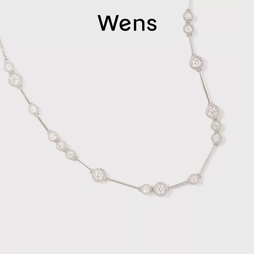 Wens明星同款满天星锆石项链