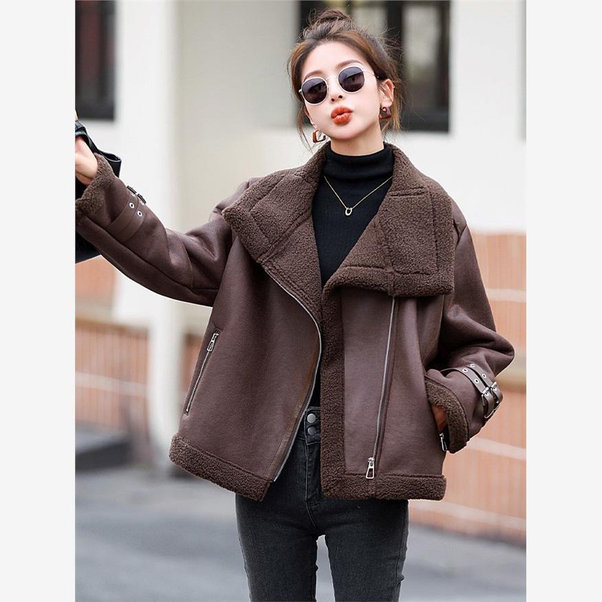 羊羔毛外套女小个子2025