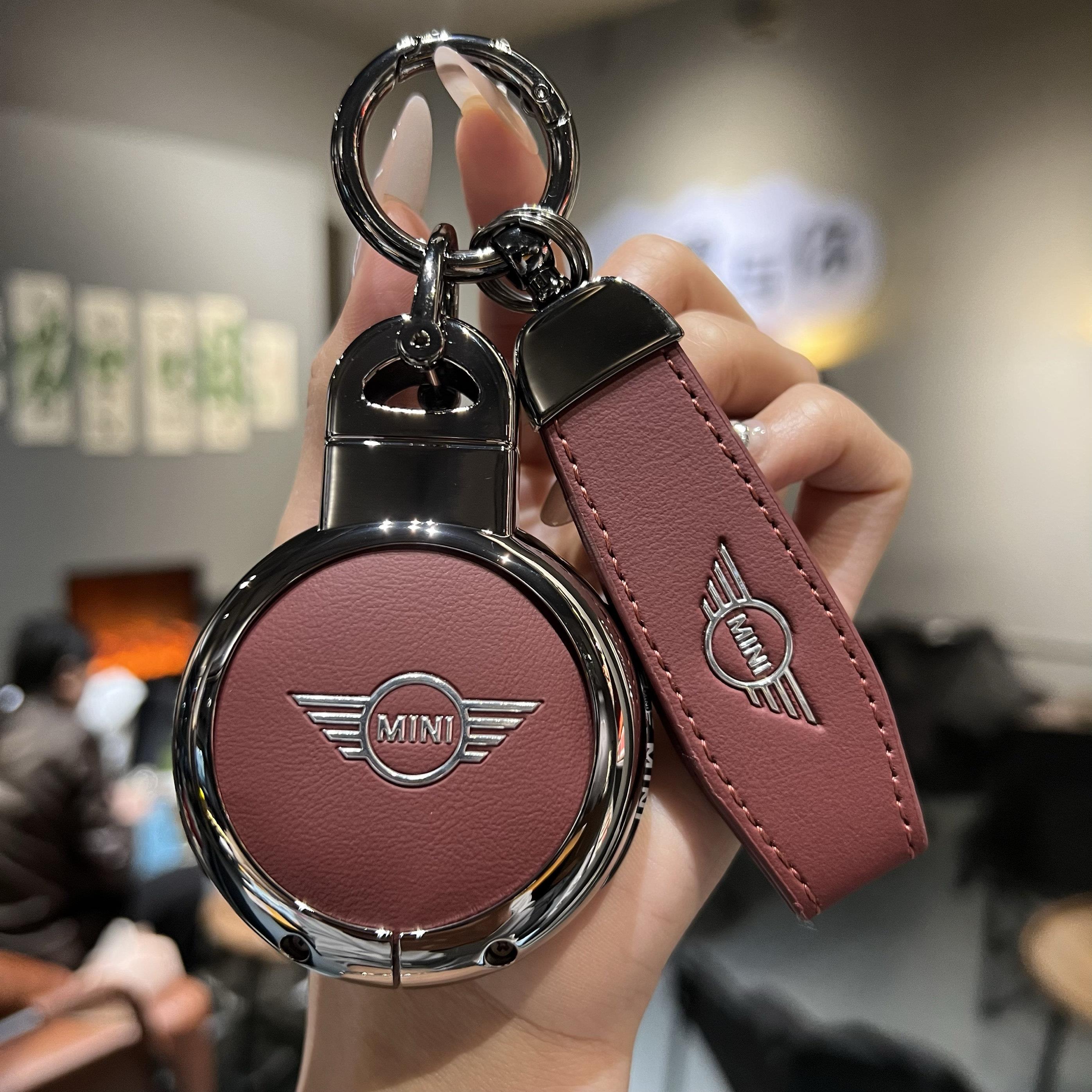 专用宝马MINI钥匙套迷你cooper金属壳JCW/F55/F60高档车标绳扣
