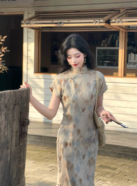 故双栖【隐云涧】新中式古法全开禁气质旗袍女改良年轻款日常可穿