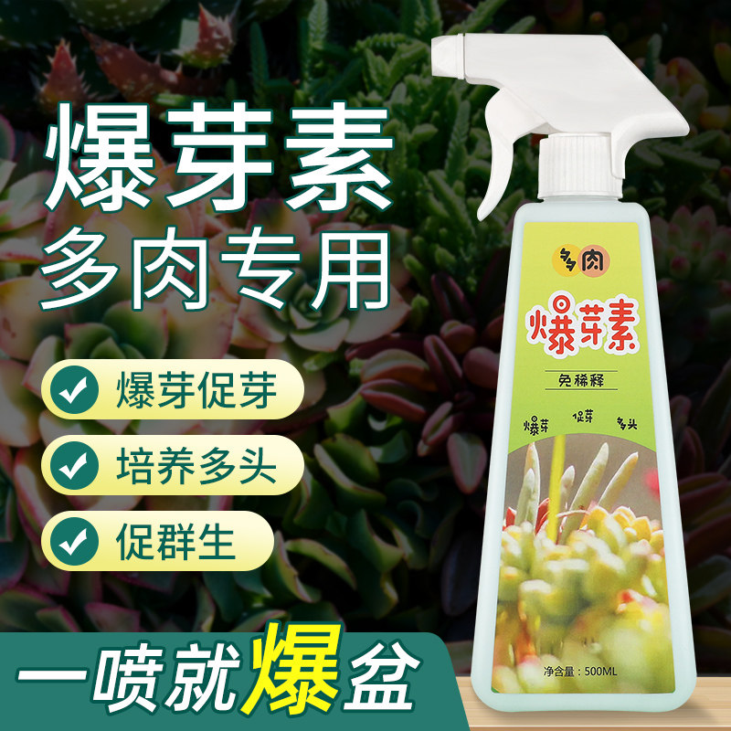 多肉专用优芽素花肥料营养液爆芽素矮胖素发芽素催芽素生根通用型
