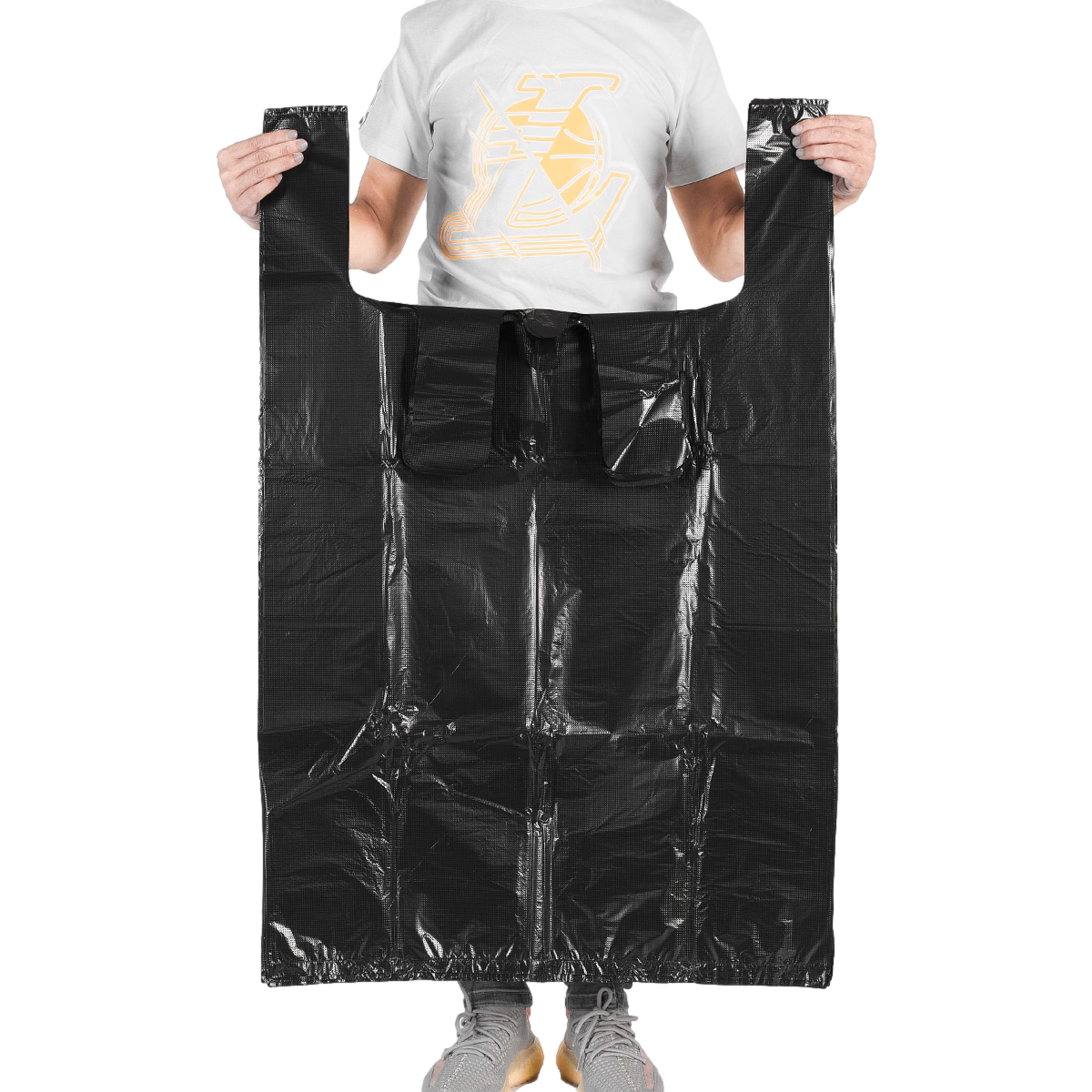 黑色塑料袋 搬家袋 除螨手提袋特大号服装打包袋 加大加厚垃圾袋