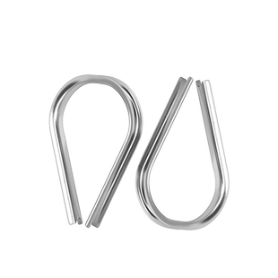 304不锈钢钢丝绳套环保护套三角环夸口鸡心环防锈防腐M2M3M4M24