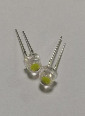 F5草帽白光灯珠2200-2400mcd 5mm草帽灯珠5mm草帽白光6-7流明