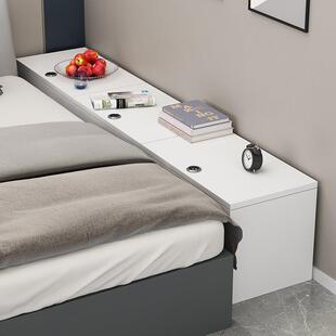 储藏长条床边柜简约订定头窄夹缝柜床定加长沙发收纳柜床尾加宽