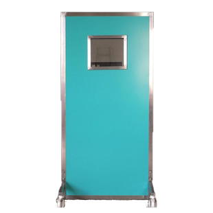 铅屏风防辐射不锈钢铅门放射科电离辐射防护铅帘可移动含铅屏铅板