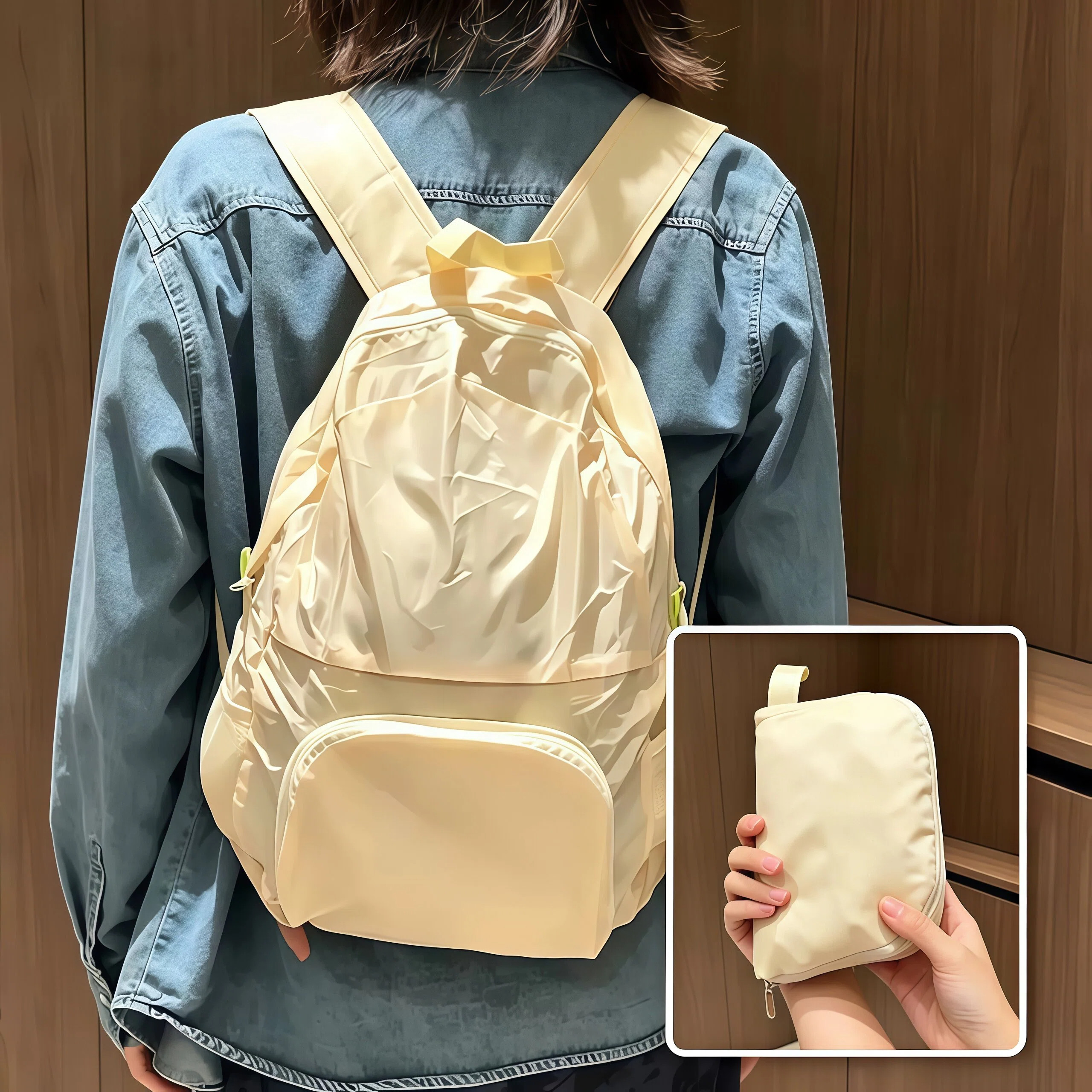 手拿包变双肩包？2026新款三合一收纳包可折叠旅游轻便背包防水包