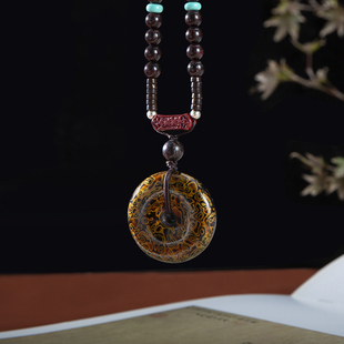 donguan冬官大漆项链漆器首饰民族风小众简约时尚气质原创曲江