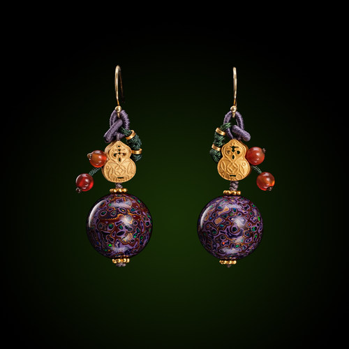 DONGUAN/冬官非遗大漆工艺耳环