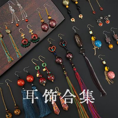 DONGUAN/冬官非遗大漆民族风耳饰