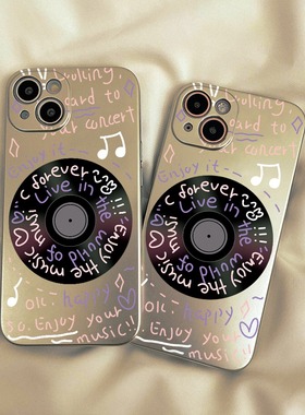 电镀字母碟片适用一加9rt手机壳ace竞速版新款2v创意oneplus11全包10/8t男女7tpro高级苹果14保护套13promax