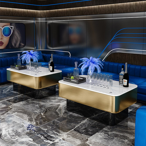 可跳舞ktv茶几专用酒吧发光岩板