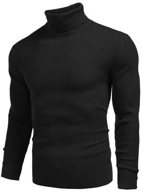men knitwear sweater潮流美式男高领针织毛衣2025长袖套头打底衫