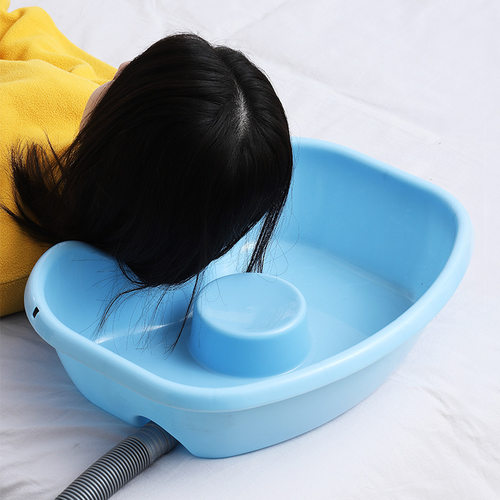 塑料卧床病人护理免弯腰床上大人平躺式老人孕妇坐月子洗头盆批发