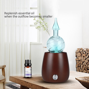 厂家批发 实木精油扩香仪空气冷喷扩香仪aroma diffuser 玻璃桌面