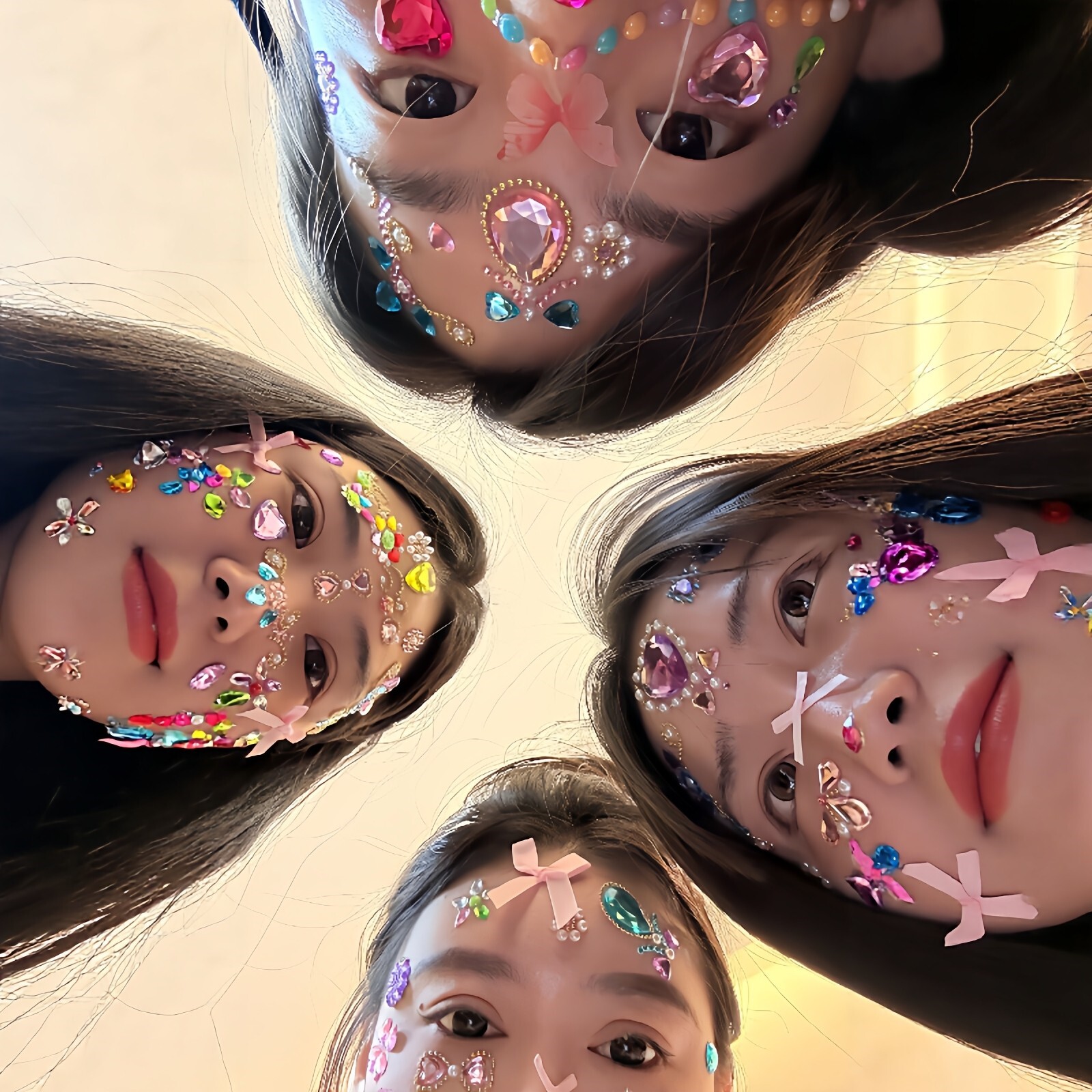 【玩一种很新的东西】新年聚会麻将整蛊娱乐道具贴纸公主水晶贴纸