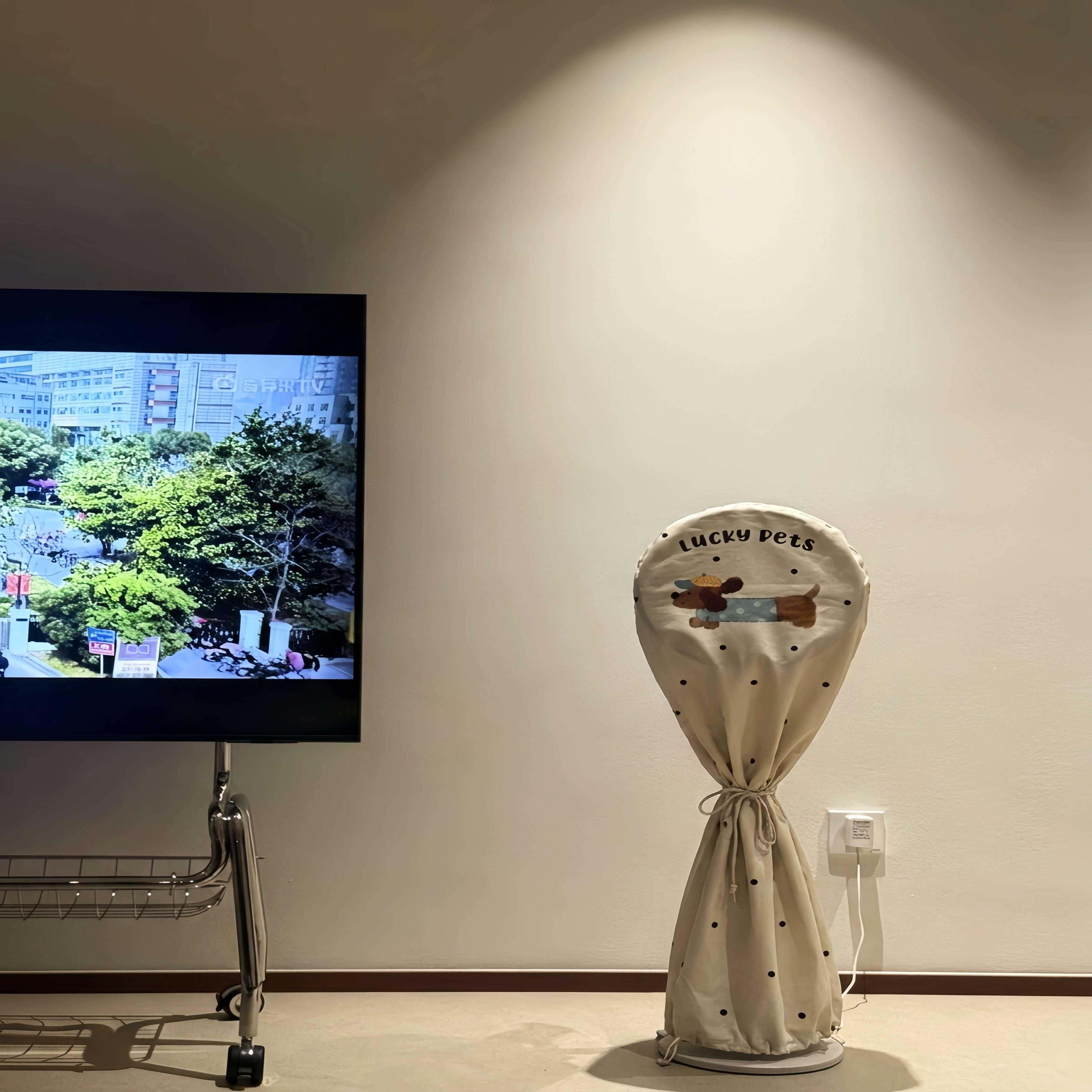 腊肠狗电风扇防尘罩可水洗落地电风扇罩风扇套保护罩塔扇全包立式